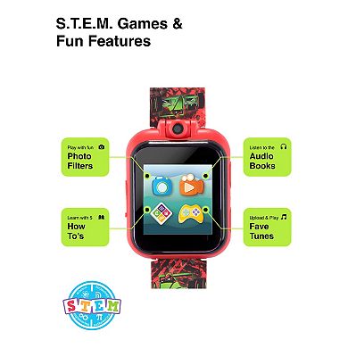 PlayZoom Kids' Red Race Cars Smart Watch & Headphones Set