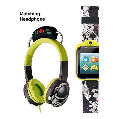 PlayZoom Kids' Green Astronaut Smart Watch & Headphones Set