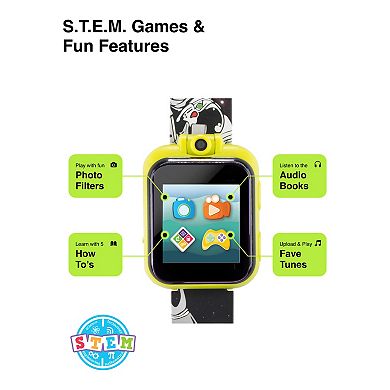 PlayZoom Kids' Green Astronaut Smart Watch & Headphones Set