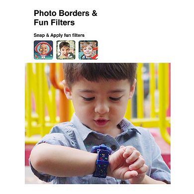 PlayZoom Kids' Multi Glitter Smart Watch & Headphones Set
