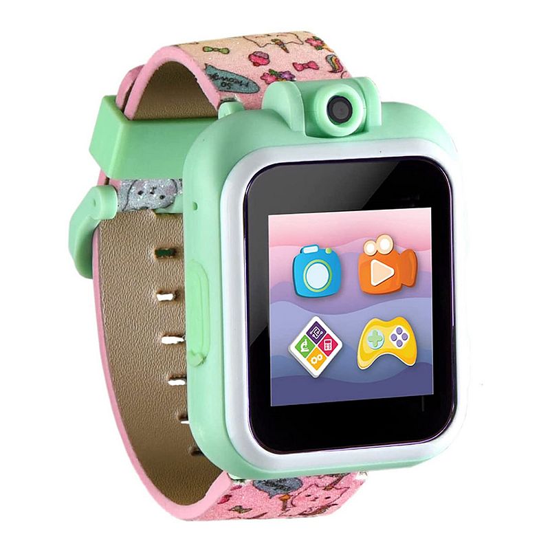 PlayZoom 2 Kids' Tie Dye Unicorn Cats & Ice Cream Print Smart Watch, Multi