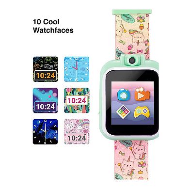 PlayZoom 2 Kids' Tie Dye Unicorn Cats & Ice Cream Print Smart Watch