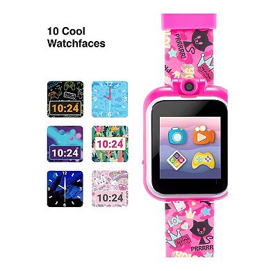 PlayZoom 2 Kids' Fuchsia Kitty Cats Print Smart Watch