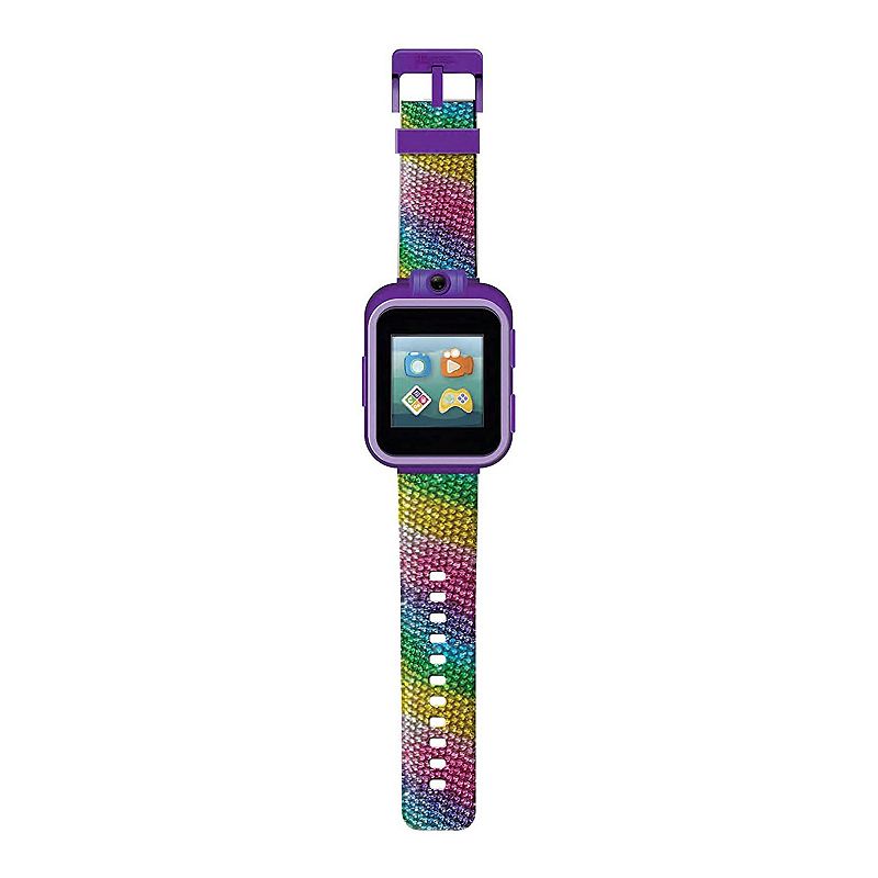 PlayZoom 2 Kids' Dark Rainbow Glitter Print Smart Watch, Multi