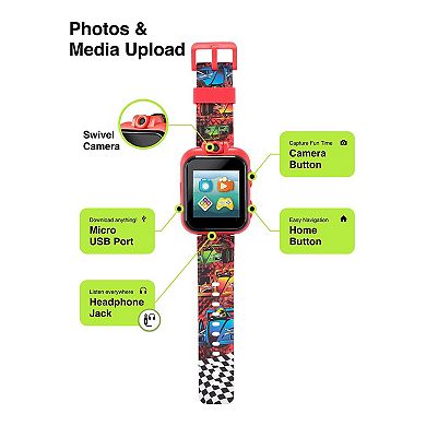 PlayZoom 2 Kids' Racing Cars Print Smart Watch