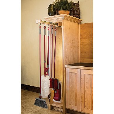 Rev-A-Shelf GLD-W22-SC-7 Pull Out Organizer Hooks with Ball Bearing Slide System