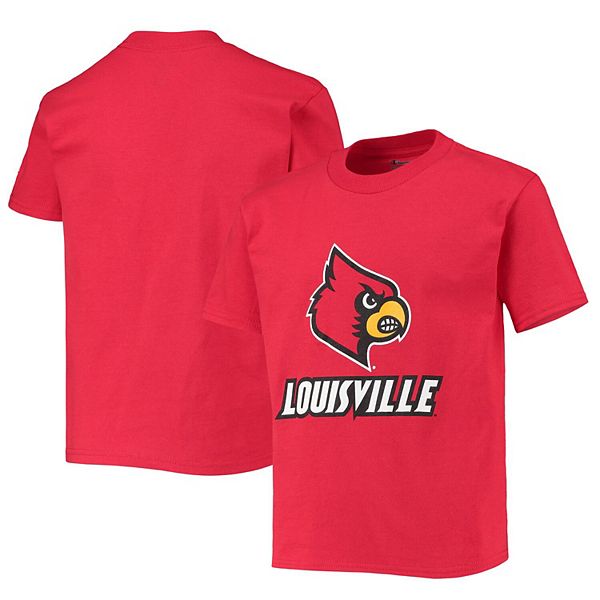 Women’s Champion Louisville Cardinals Big Logo Crew Neck Sweatshirt sz XS  Red