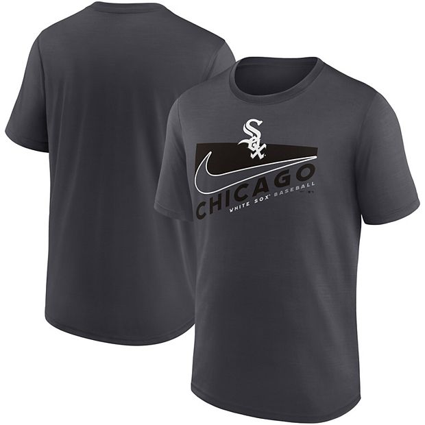 CHICAGO WHITE SOX black Nike Dri Fit Logo MLB Baseball short sleeve t shirt  XL