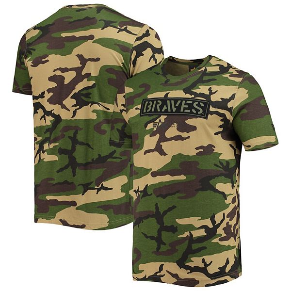 Men's New Era Camo Atlanta Braves Club T-Shirt