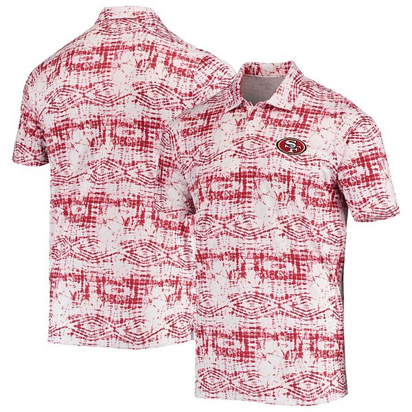 Men's Antigua Scarlet San Francisco 49ers Vivid Polo