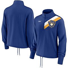 Men's Nike Royal/Gold Milwaukee Brewers Cooperstown Collection V-Neck  Pullover