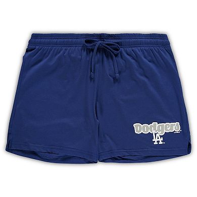 Women's Concepts Sport Royal Los Angeles Dodgers Plus Size Cloud Tank Top & Shorts Sleep Set