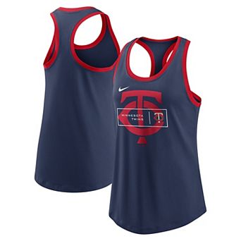 Women's Nike Navy/Red Minnesota Twins X-Ray Racerback Tank Top