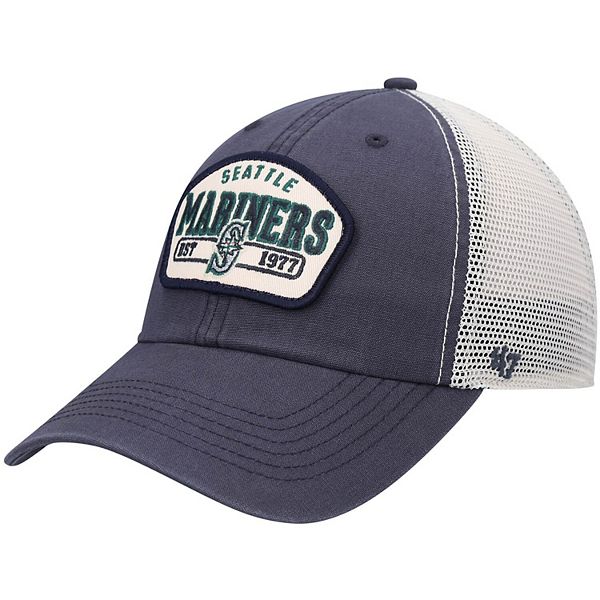 Men's '47 Navy Seattle Mariners Penwald Clean Up Trucker Snapback Hat