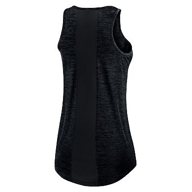 Women's Nike Black Chicago White Sox Logo Fade High Neck Performance Tank Top