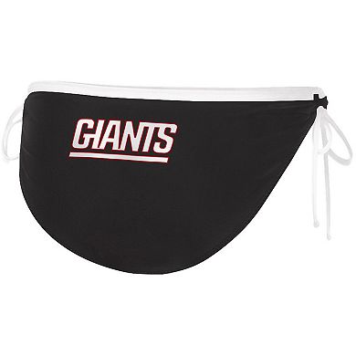Women's G-III 4Her by Carl Banks Black New York Giants Perfect Match Bikini Bottom
