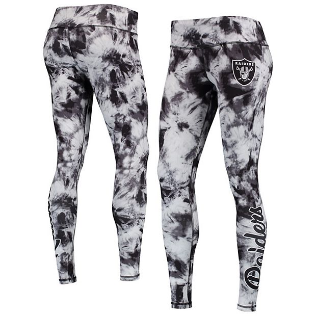 Women's FOCO Black Las Vegas Raiders Tie-Dye Leggings