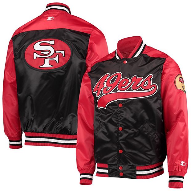 Men's Starter Black San Francisco 49ers The Tradition II Full-Snap Team  Jacket