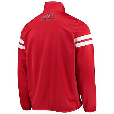 Men's G-III Sports by Carl Banks Red/Navy St. Louis Cardinals Power Pitcher Full-Zip Track Jacket