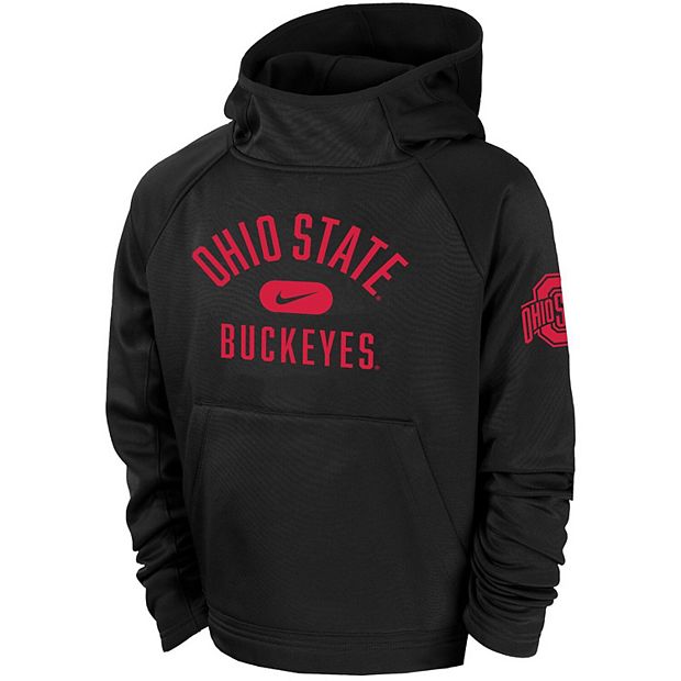 Youth Nike Black Ohio State Buckeyes Spotlight Raglan Pullover Hoodie