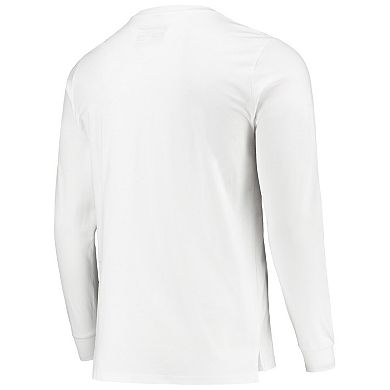 Men's White Brooklyn Nets Sue Tsai Long Sleeve T-Shirt