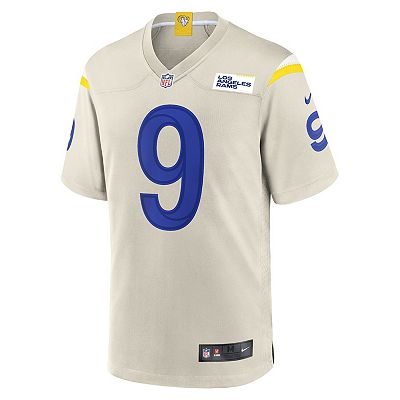 Men s Nike Matthew Stafford Bone Los Angeles Rams Game Jersey