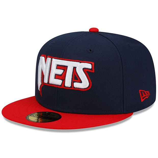 New Era Navy/Red Brooklyn Nets 2021/22 City Edition City Edition Official 59FIFTY Fitted Hat