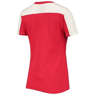 Women's Starter Red/White Washington Nationals Kick Start T-Shirt