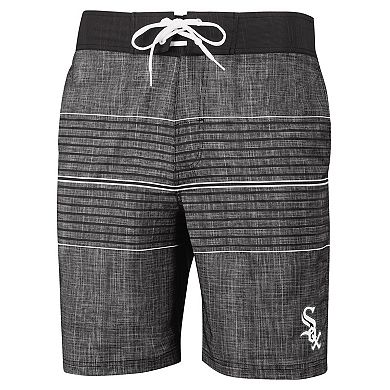 Men's G-III Sports by Carl Banks Charcoal Chicago White Sox Horizon Volley Swim Trunks