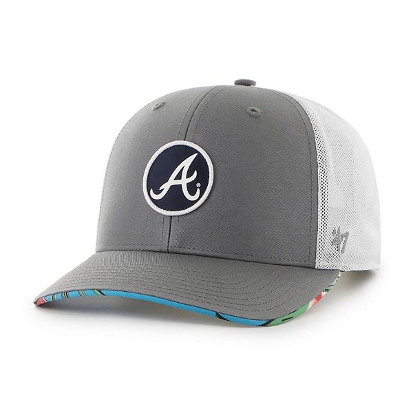 47 Men's Atlanta Braves Charcoal Adjustable Trucker Hat