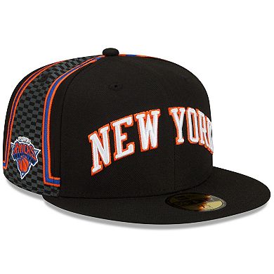 Men's New Era Black New York Knicks 2021/22 City Edition Official 59FIFTY Fitted Hat