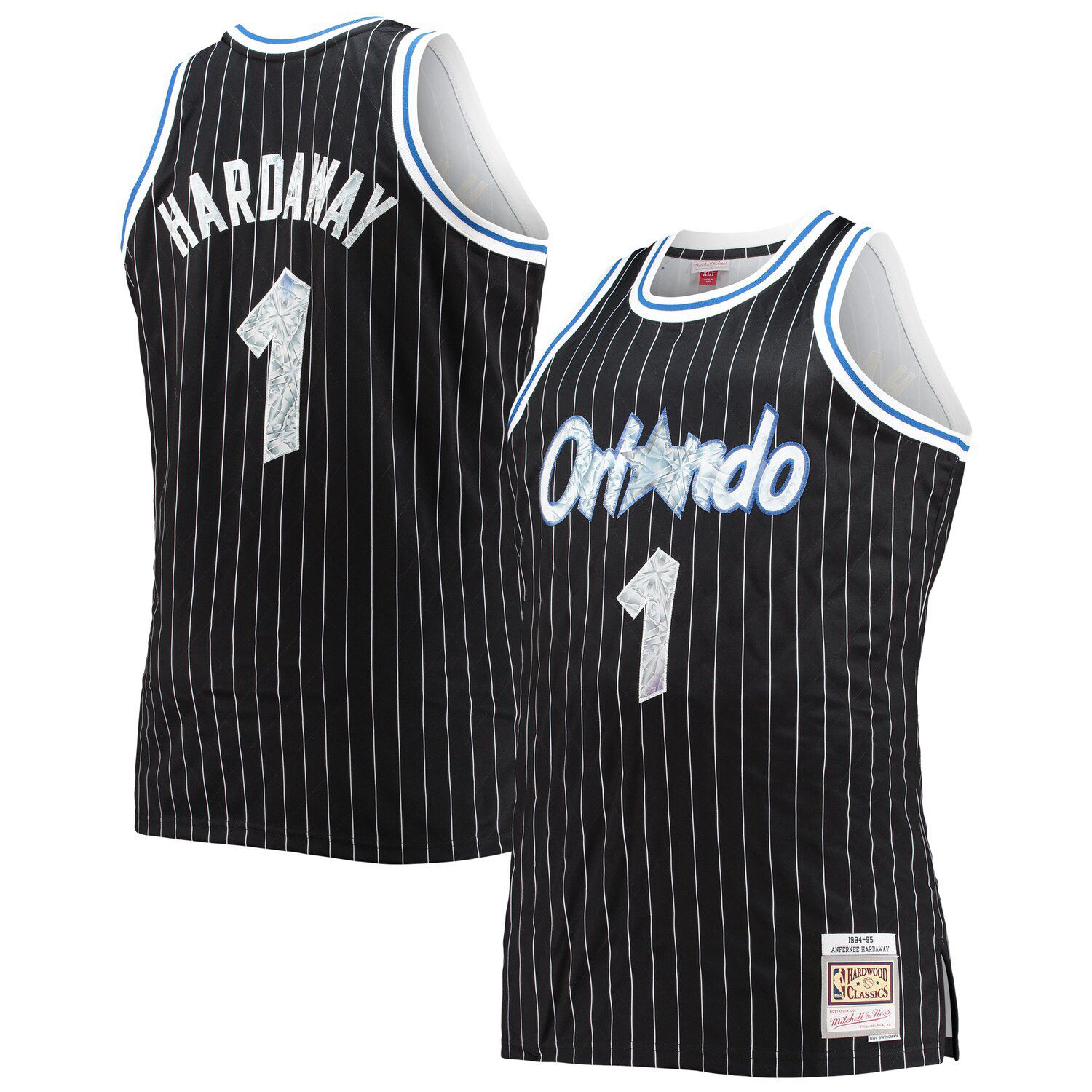 Infant Mitchell & Ness Penny Hardaway Black Orlando Magic Retired Player Jersey