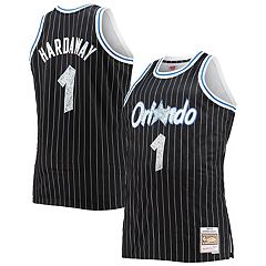 Men's Mitchell & Ness Penny Hardaway Charcoal Orlando Magic Hardwood  Classics Retired Player 1994/95 Metal Works Swingman Jersey