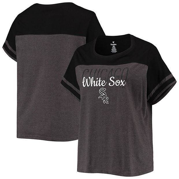 Women's Concepts Sport Charcoal Chicago White Sox Plus Size Jersey Tank Top  & Pants Sleep Set