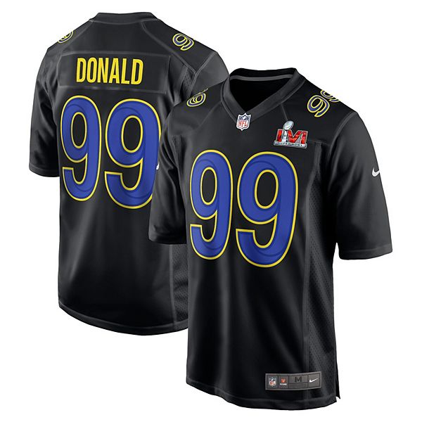 LA Rams Super Bowl 56 Nike Whiteside #56 Black Jersey - Large