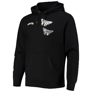 Men's Black Brooklyn Nets NBA x Sue Tsai Pullover Hoodie