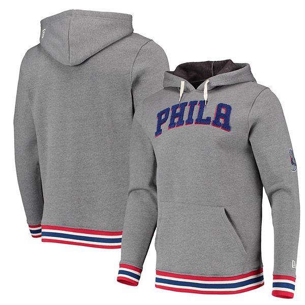 Youth Heathered Gray Philadelphia 76ers Lived In Pullover Hoodie