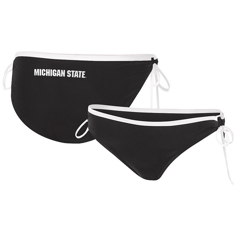 Women's G-III 4Her by Carl Banks Black Michigan State Spartans Perfect Match Bikini Bottom, Size: 2XL
