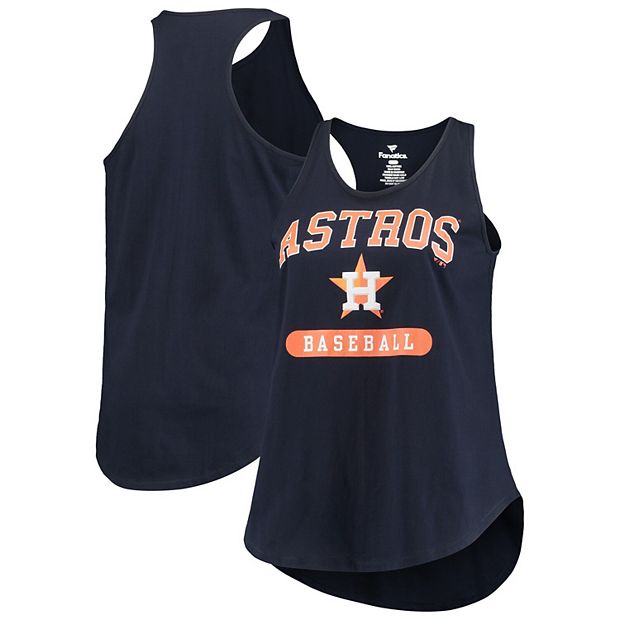 Houston Astros Women's Plus Size Racerback Tank Top - Navy