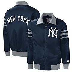 Mitchell & Ness Highlight Reel New York Yankees Windbreaker Jacket Dark Navy