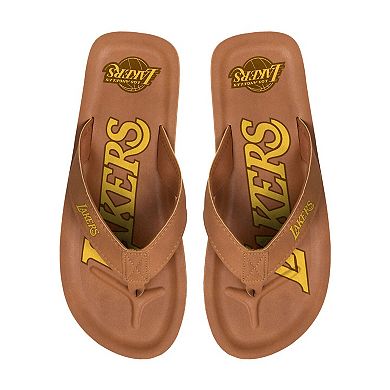 Men's FOCO Los Angeles Lakers Color Pop Flip-Flop Sandals