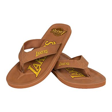 Men's FOCO Los Angeles Lakers Color Pop Flip-Flop Sandals