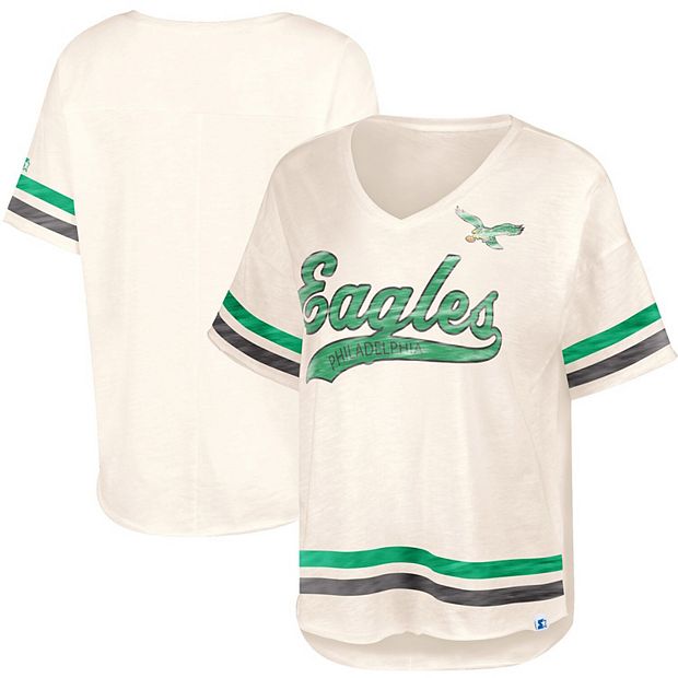 Men's Starter White Philadelphia Eagles Retro Graphic Long Sleeve T-Shirt Size: Small