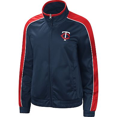 Women's G-III 4Her by Carl Banks Navy Minnesota Twins Gamer Full-Zip Track Jacket