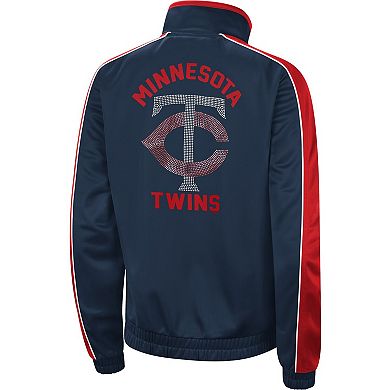 Women's G-III 4Her by Carl Banks Navy Minnesota Twins Gamer Full-Zip Track Jacket