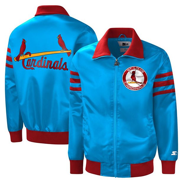 St. Louis Cardinals Navy Blue Leather Varsity Jacket - Nycjackets