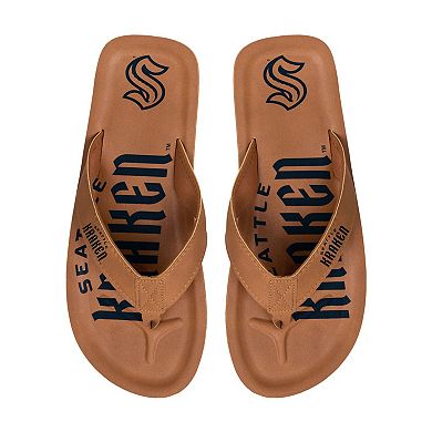 Men's FOCO Seattle Kraken Color Pop Flip-Flop Sandals
