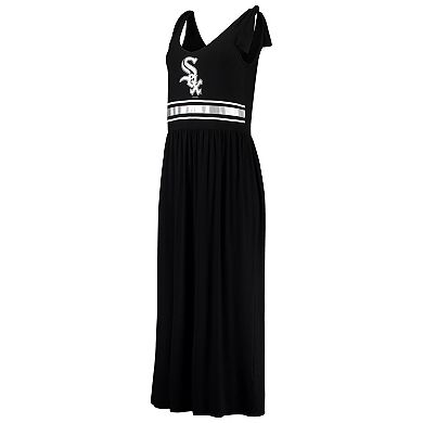 Women's G-III 4Her by Carl Banks Black Chicago White Sox Game Over Maxi Dress