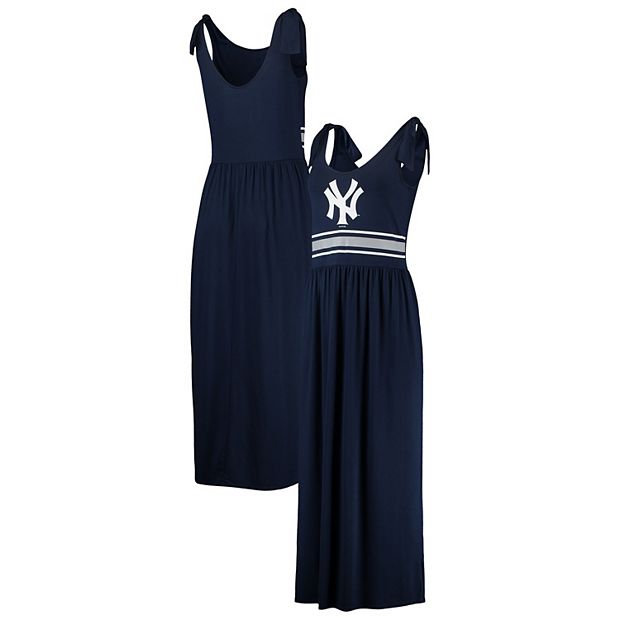 Women's New York Yankees G-III 4Her by Carl Banks Navy Opening Day - Maxi  Dress