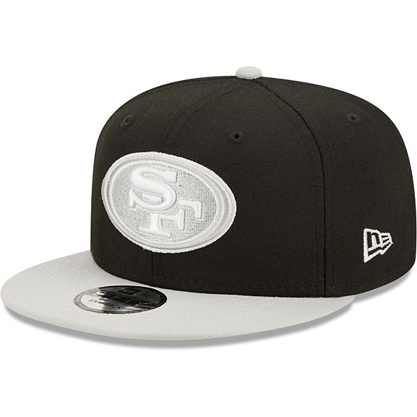 Men's New Era Black/Gray San Francisco 49ers Two-Tone Color Pack 9FIFTY  Snapback Hat